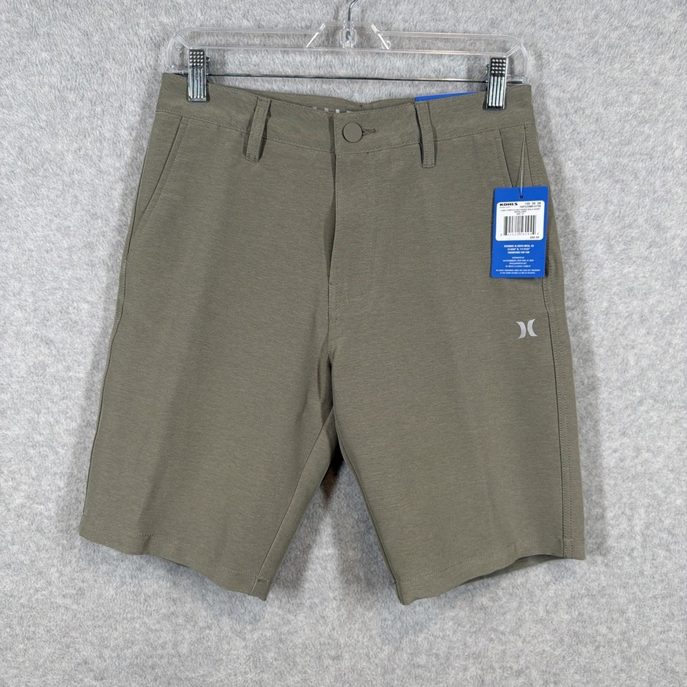 NWT Hurley Men's Heathered Walkshorts Quick Dry 4-Way stretch Hybrid SZ 28